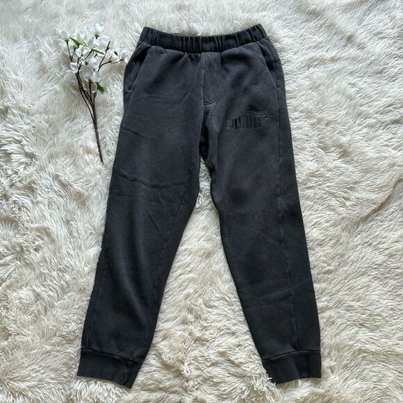 PUMA Gray Joggers Sweatpants Size Small - Picture 1 of 7